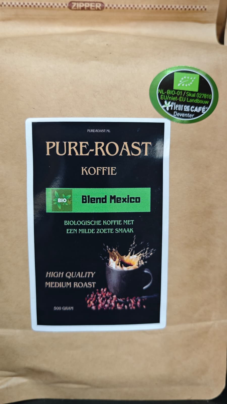 Pure-Roast.nl BIO Mexico blend 500gram. - Afbeelding 2