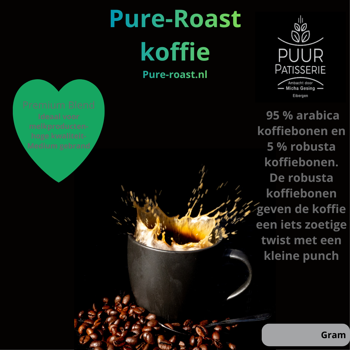Pure-roast.nl Premium blend 500 gram